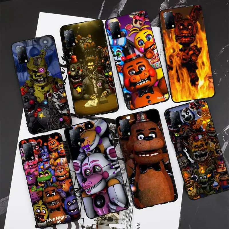 

TOPLBPCS Fnaf Animatronics Phone Case for Samsung A71 A80 A91 A01 A02 A11 A12 A21S A31 A32 A20E M10 M11 M20 M30 M31S M21 cover