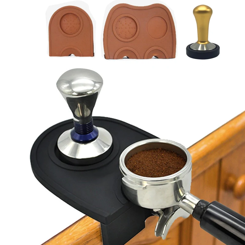 Силиконовый рифленый кофейный коврик нескользящий для эспрессо подставка