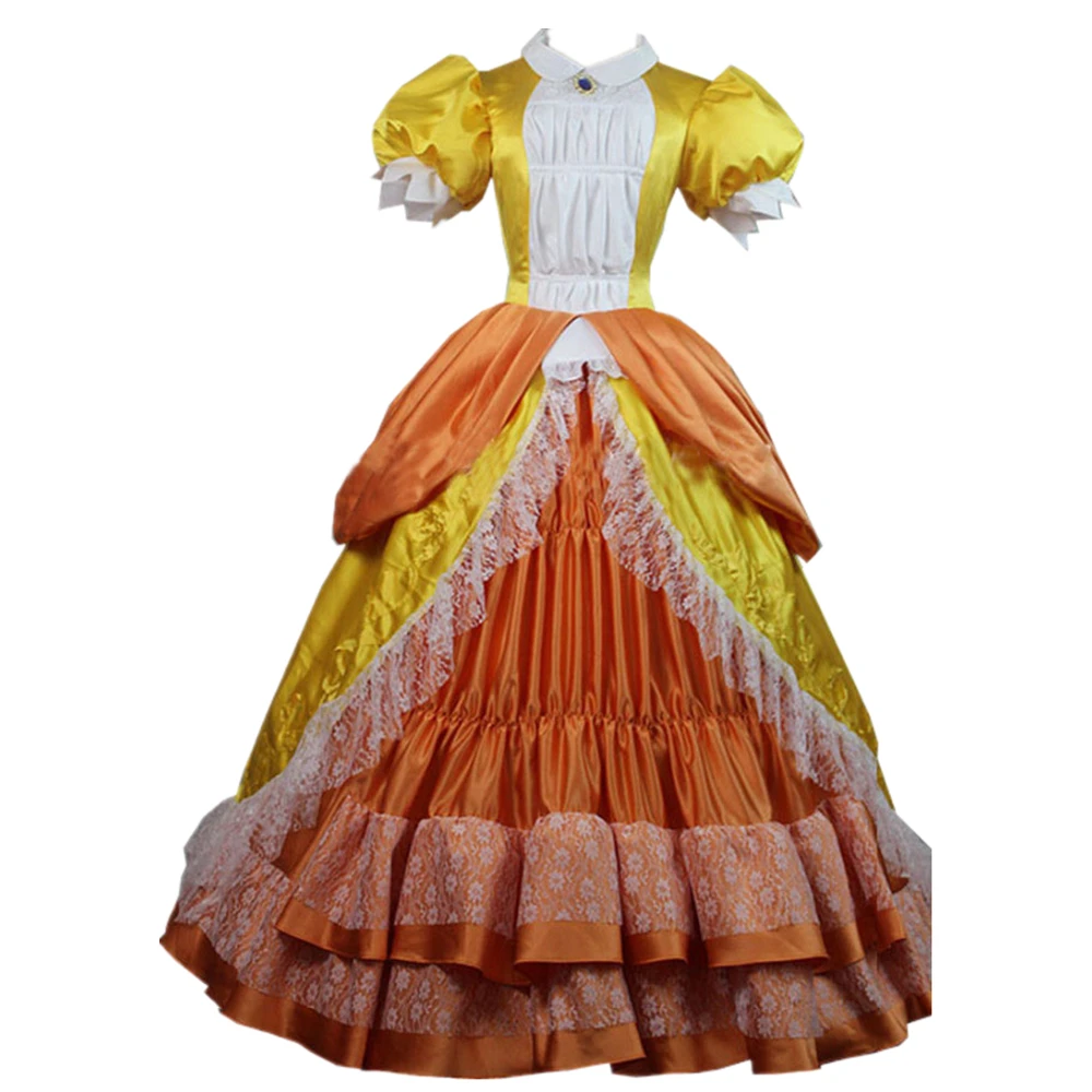 Платье принцессы персикового цвета высшего качества костюм для косплея взрослых