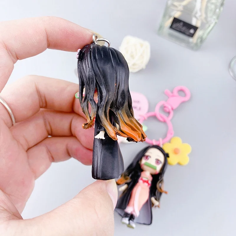 Клинок демона брелок Аниме демон убийца милый лезвие призрак ПВХ для ключей