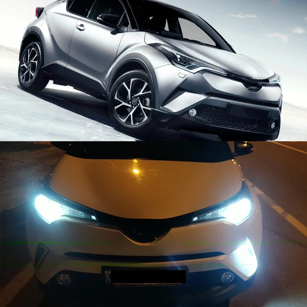 Дневные ходовые огни PMFC дневные указатели поворота лампа белая для Toyota CHR 2016 2017 2018