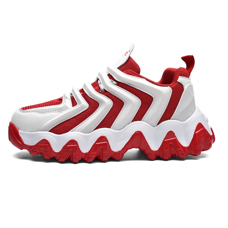 

2021Summer New Style Korean Wild Couple Sneakers Breathable Mesh Pu Material Wear-resistant Non-slip Fashion Running Shoes