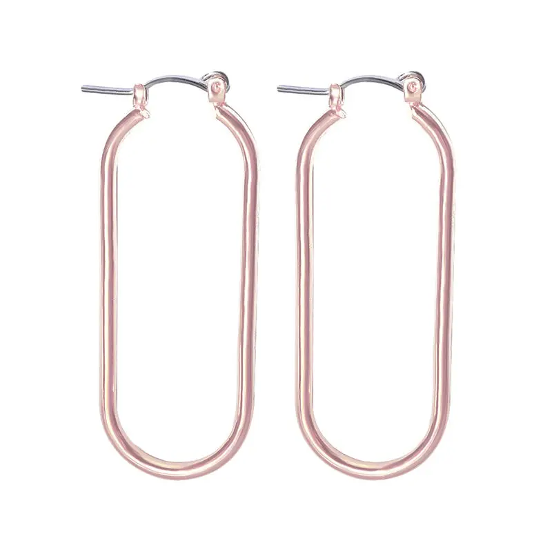 VIVILADY модные массивные квадратные большие серьги-кольца для женщин унисекс