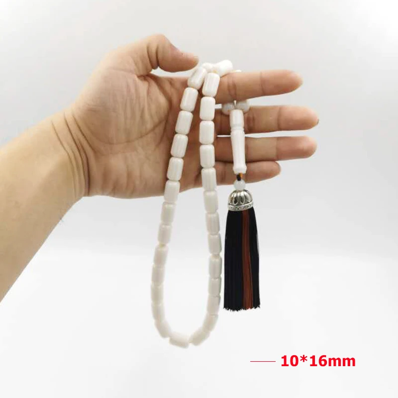 Белые полимерные мусульманские бусины для молитв ivorys 33 45 66 99 подарки аксессуары