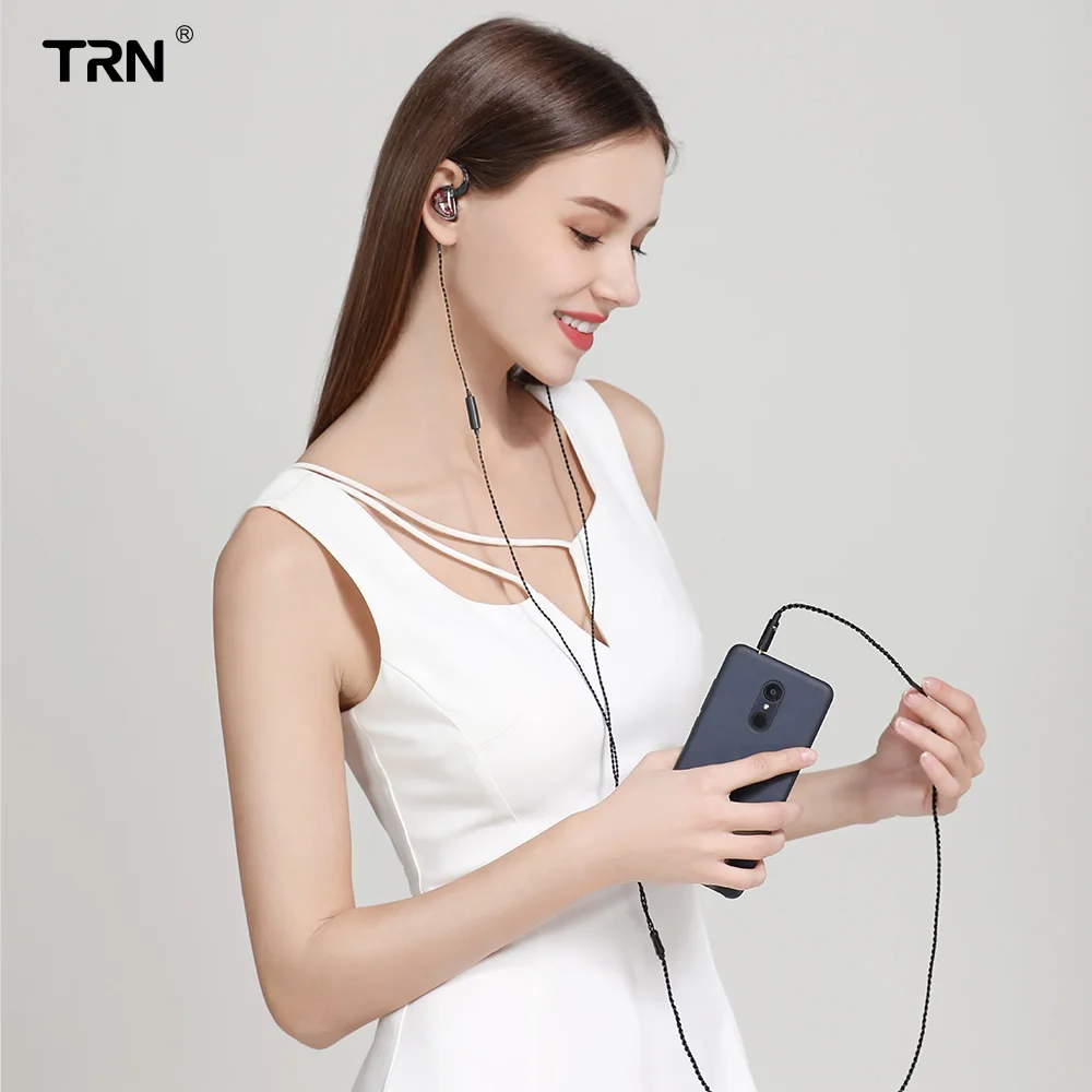 Гибридные наушники TRN V30 2BA 1DD IEM Hi-Fi наушники-вкладыши для спорта с 3 драйверами