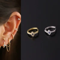 1pc new evil eyes 925 silver ear piercing helix tragus hoop earrings cartilage hoop body piercing jewelry