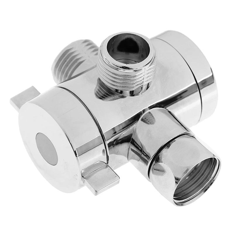 

1/2 Inch Shower Arm Mounted Diverter Three Way T-adapter Valve For Shower Head