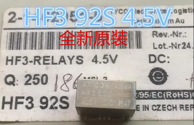 

В наличии relay HF3 92S 4,5 V HF3-RELAYS 4,5 V 4.5VDC DC4.5V 4,5 V SOP 2 шт./лот