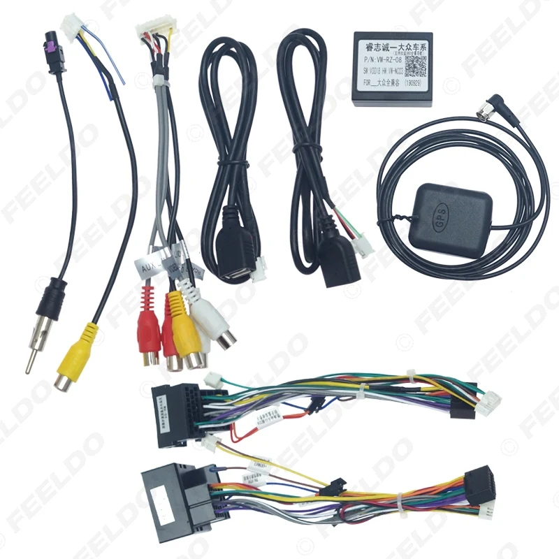 Автомобильный медиаплеер FEELDO ультратонкий 9-дюймовый мультимедийный плеер с GPS