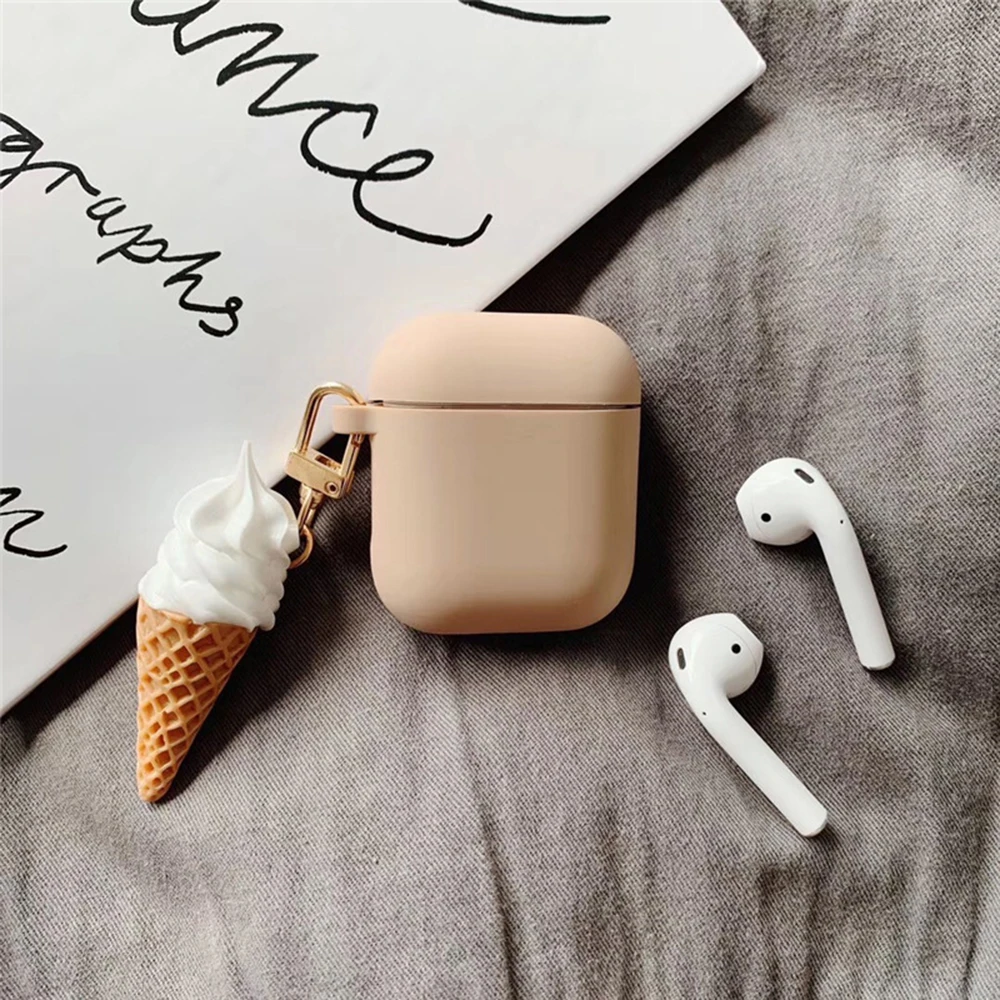 Новый мягкий силиконовый чехол для AirPods Милый Мультфильм защитный Apple