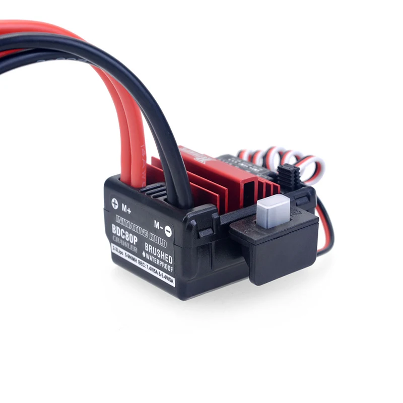 Новинка 2020 ракета водонепроницаемый щеточный 80A ESC для Tamiya Kyosho TRAXXAS WLtoys 1/10