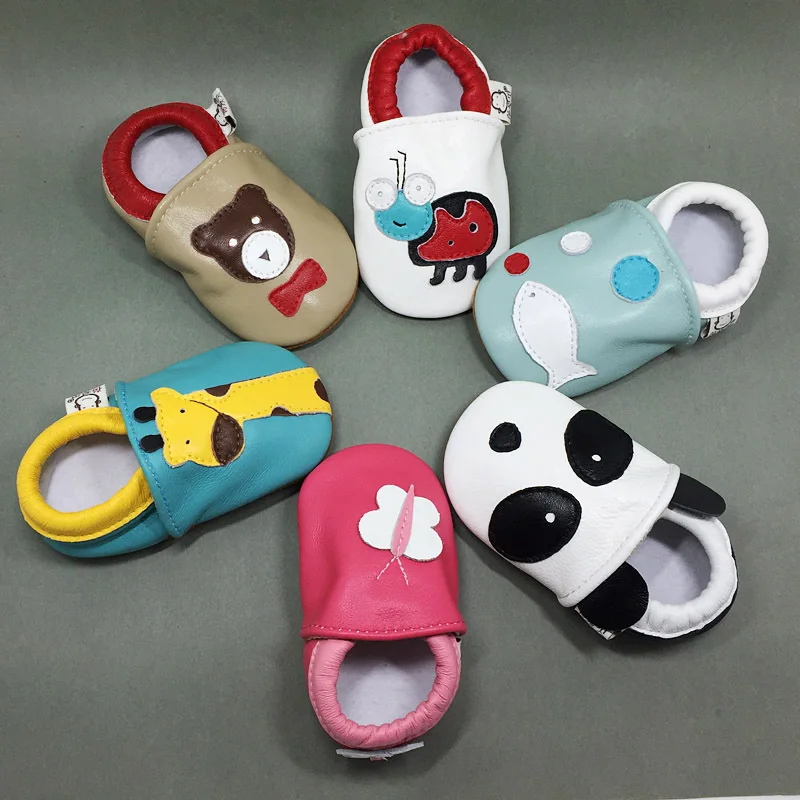 

infant baby animals prewalking leather anti-drop shoes Toddler cartoon footwear elastic band low cut Soft Sole Shoes suede shoes