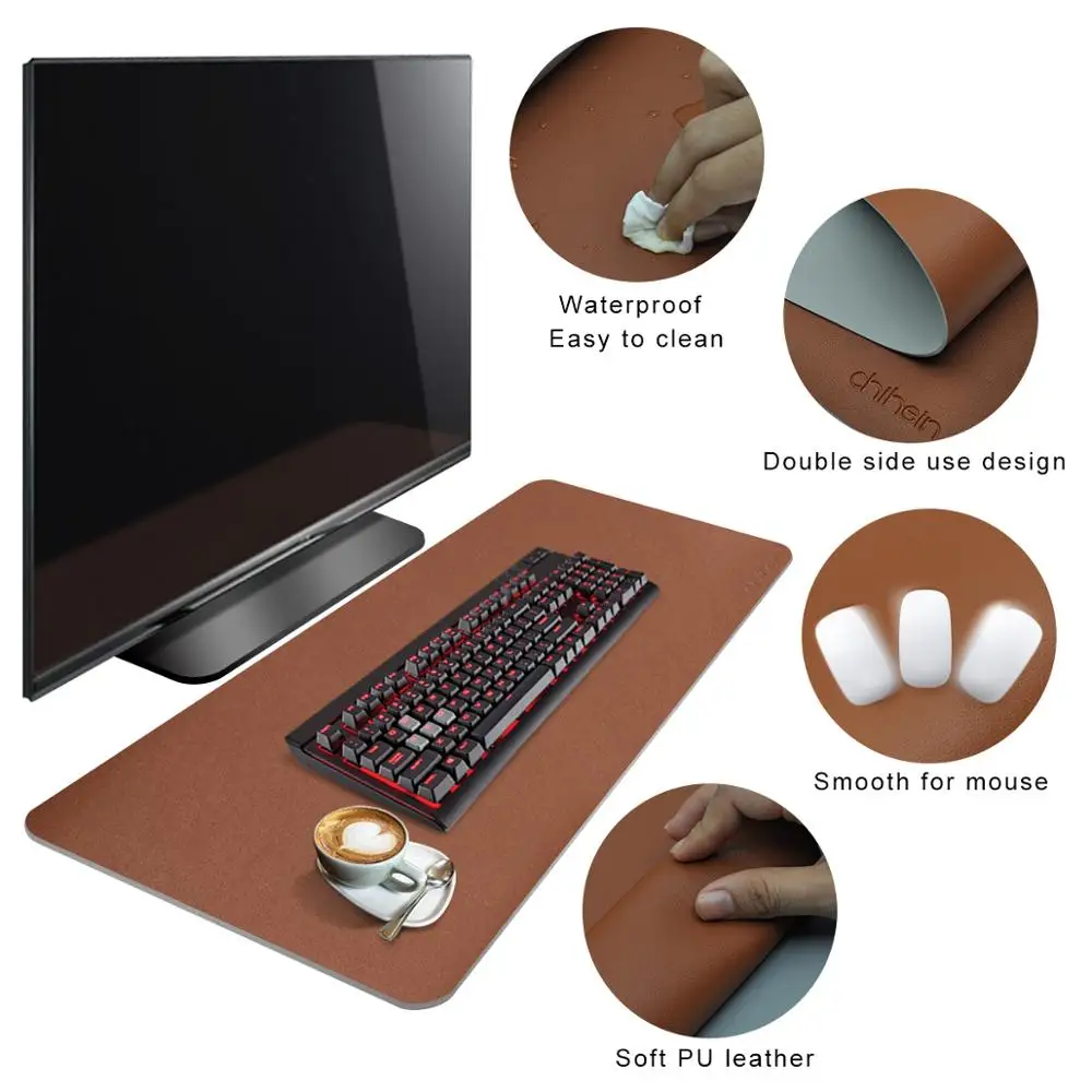 Коврик для мыши большого размера двусторонний игровой компьютерный коврик