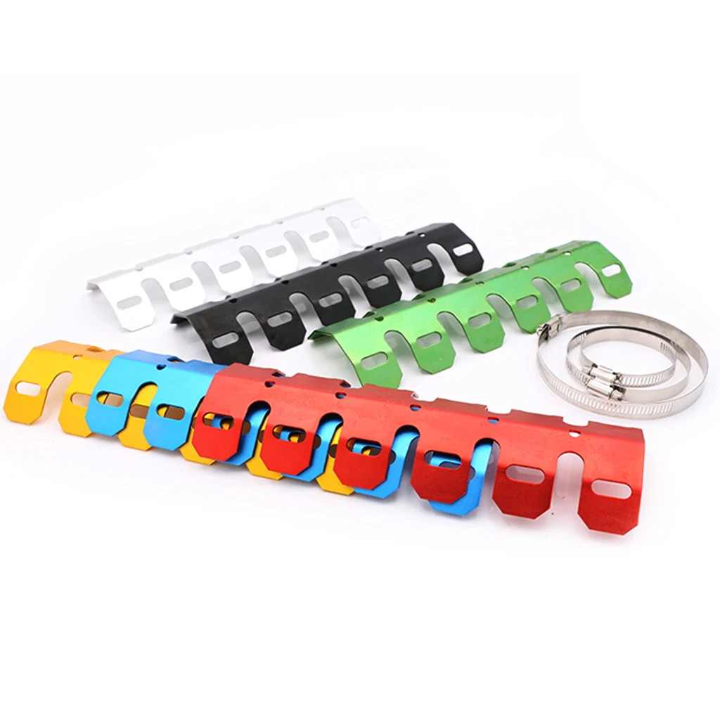 Универсальный 25 см глушитель для мотоцикла анти горячий алюминиевый