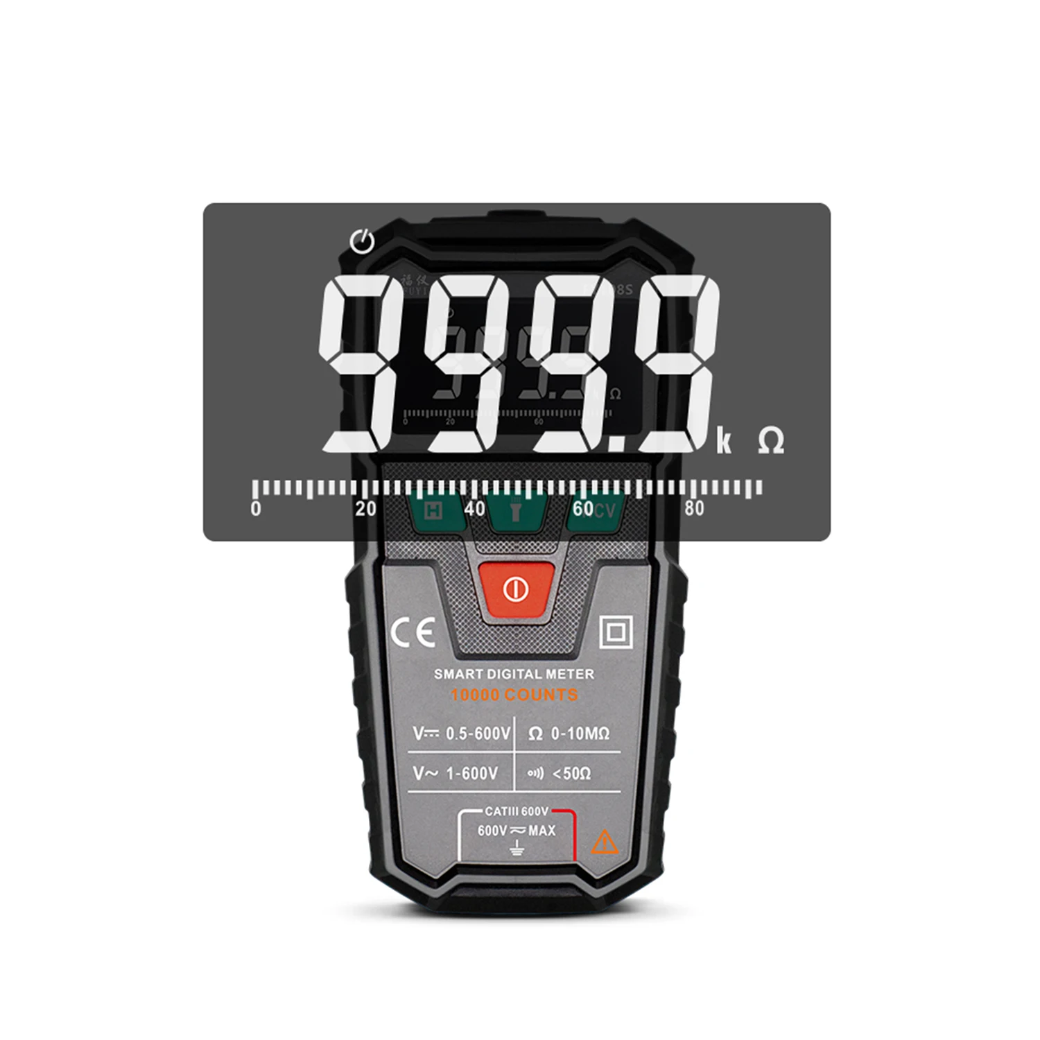 Цифровой мультиметр 9999 автонастройка AC/DC Напряжение м Flash светильник задняя