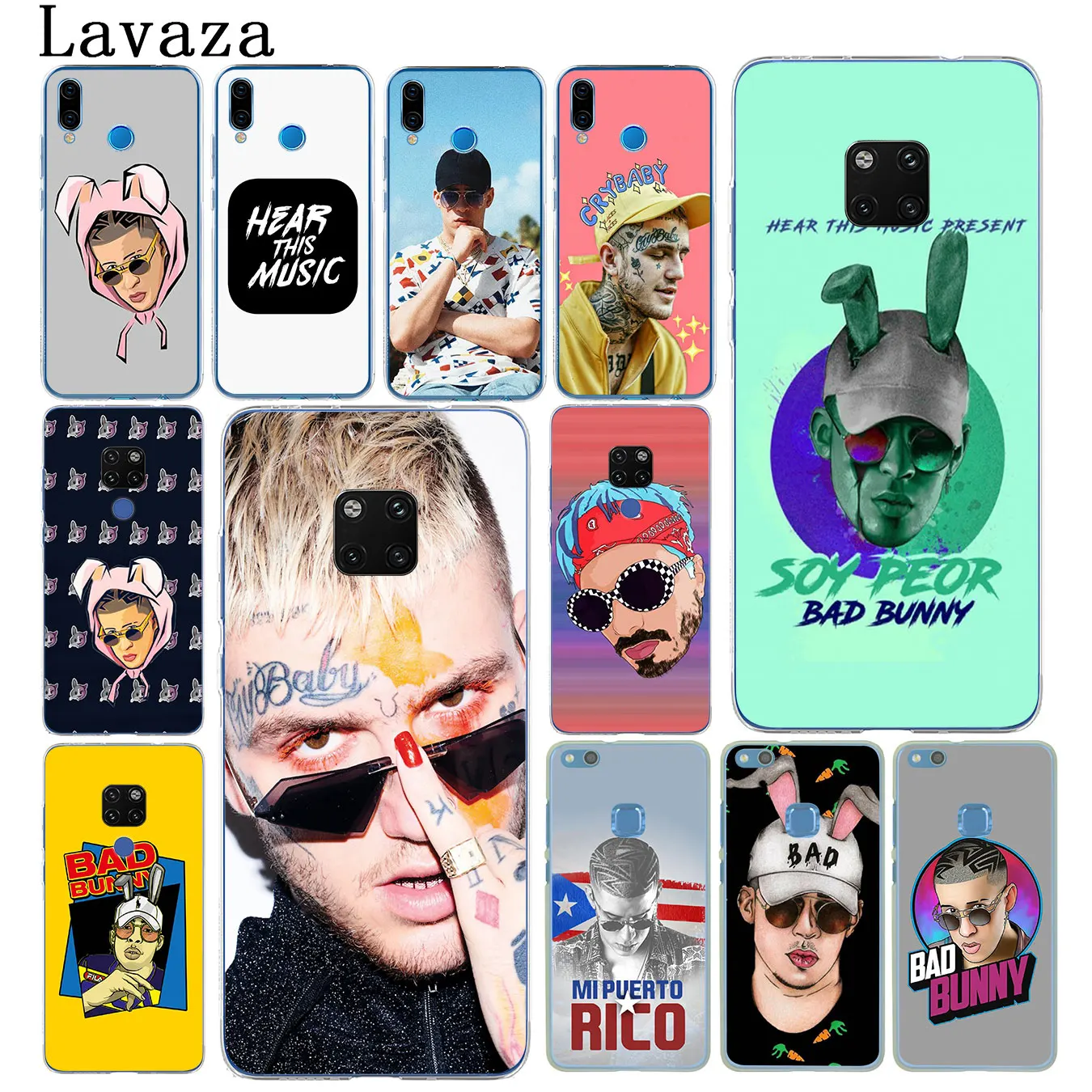 Чехол для телефона Lavaza Bad Bunny Maluma Lil с открытым носком Huawei Mate 30 20 Pro 10 Lite Y6 Prime Nova 5I 4 3i 3