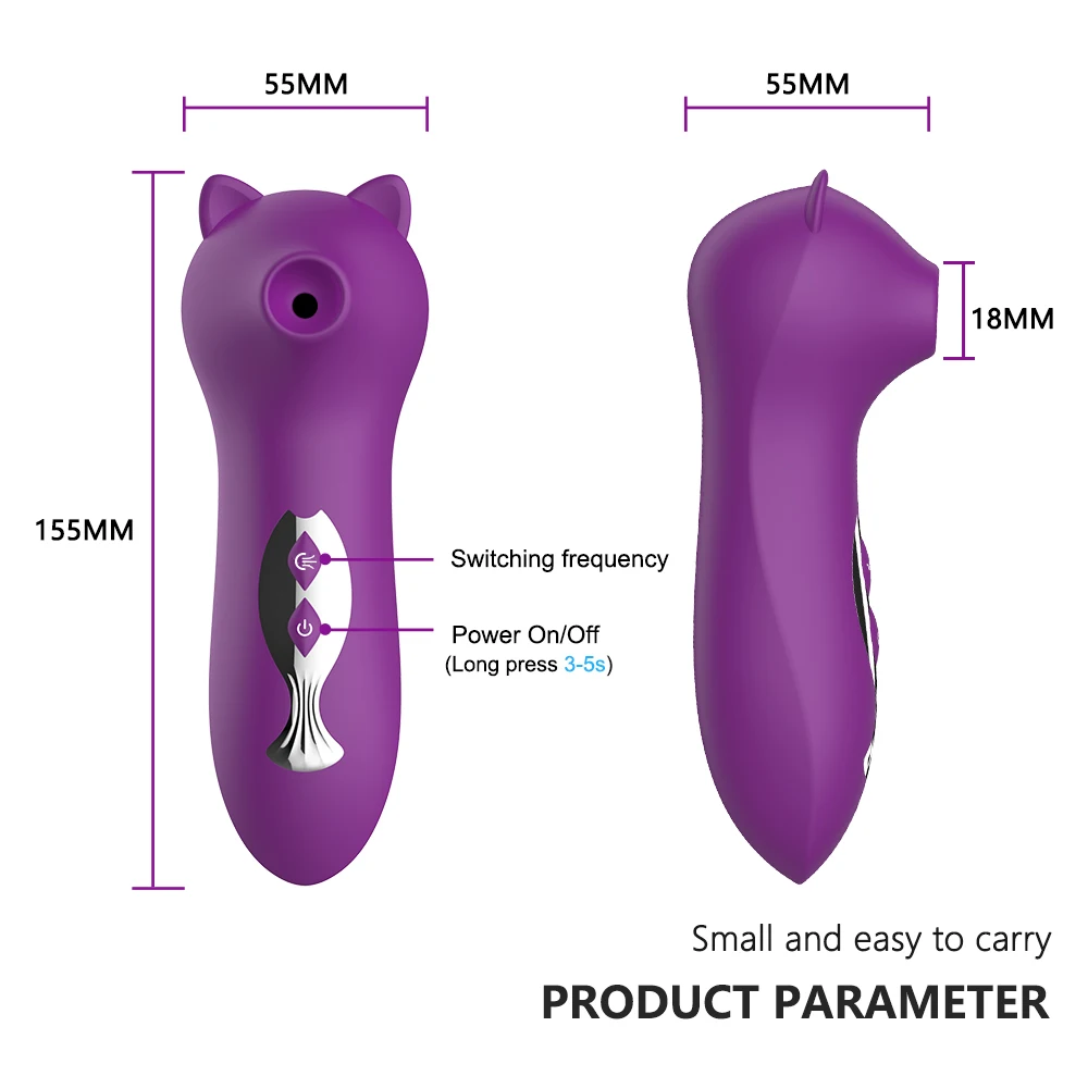 Вибратор на присосках для клитора интимные игрушки женщин мощный стимулятор