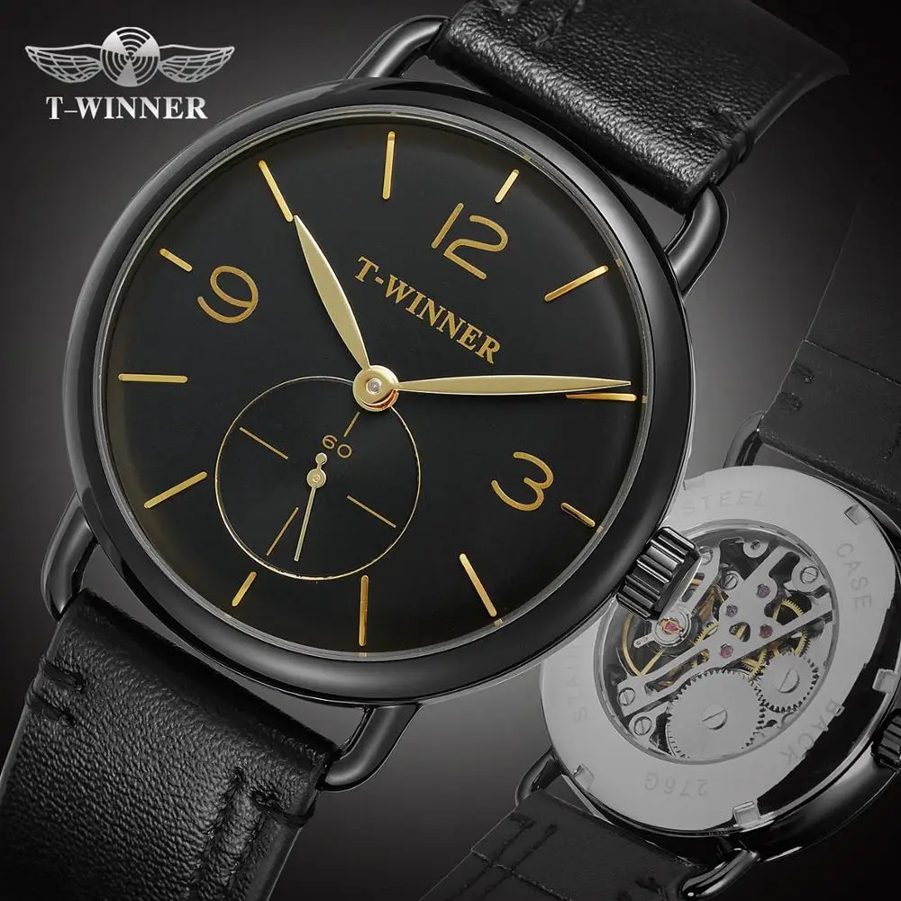 WINNER Роскошные Брендовые Часы мужские модные механические с сетчатым ремешком