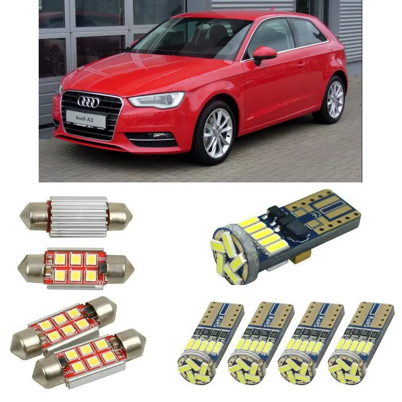 

Внутренняя светодиодная автомобильная лампа для audi A3 8v1 8vk хэтчбек купольная лампа для чтения автомобилей без ошибок светильник номерного з...
