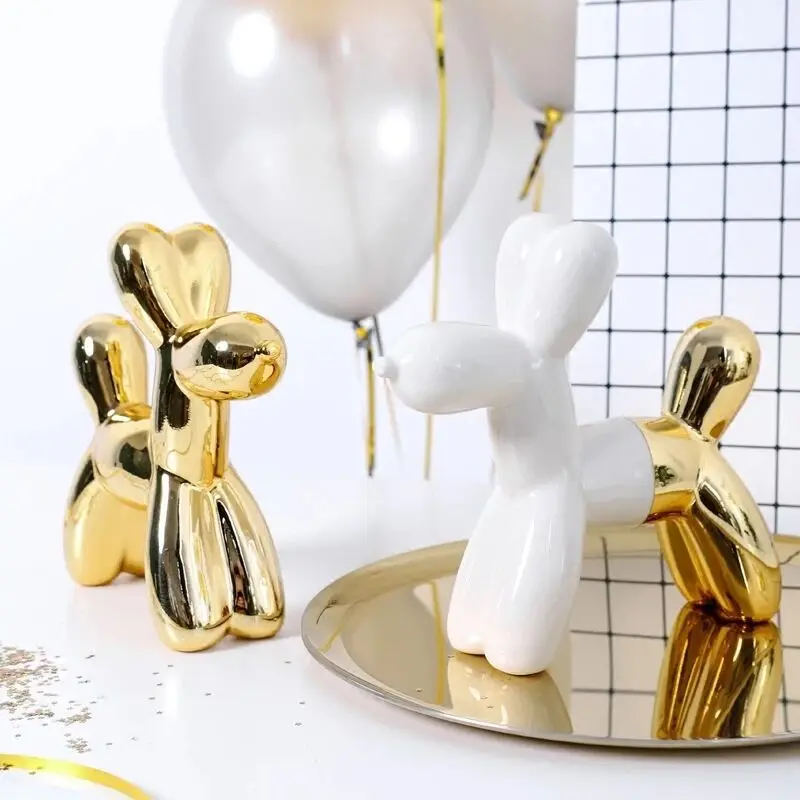 Скандинавские керамические фигурки животных воздушные шары собака копилка