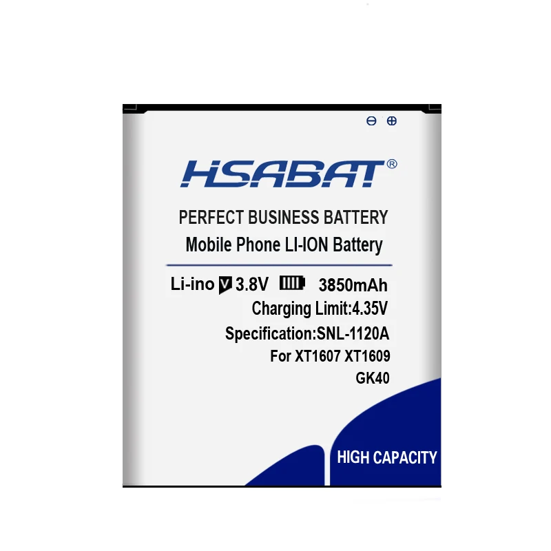 HSABAT GK40 запасной аккумулятор 3850 ма-ч для MOT1609BAT M0T1609BAT Батарея для MOTOROLA MOTO G4 играть XT1600 XT1609 XT1607