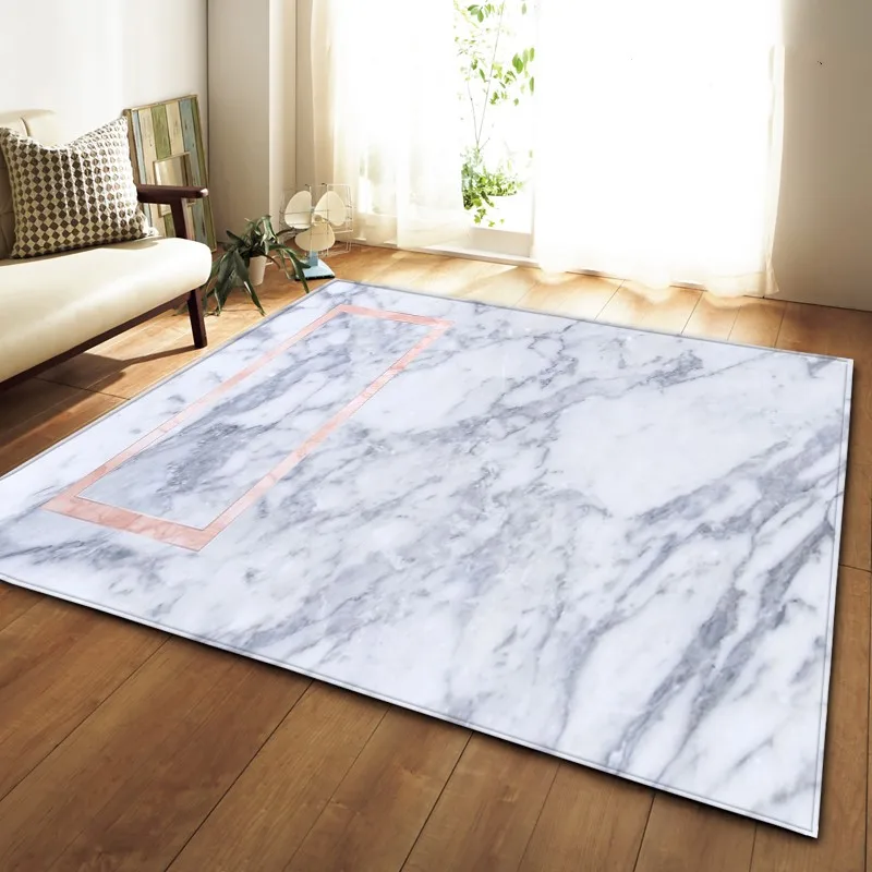 

Large Size Stone Pattern Carpet Simple Bedroom Floor Mat Washable Modern Carpets for Living Room Soft Comfortable Kitchen Decor