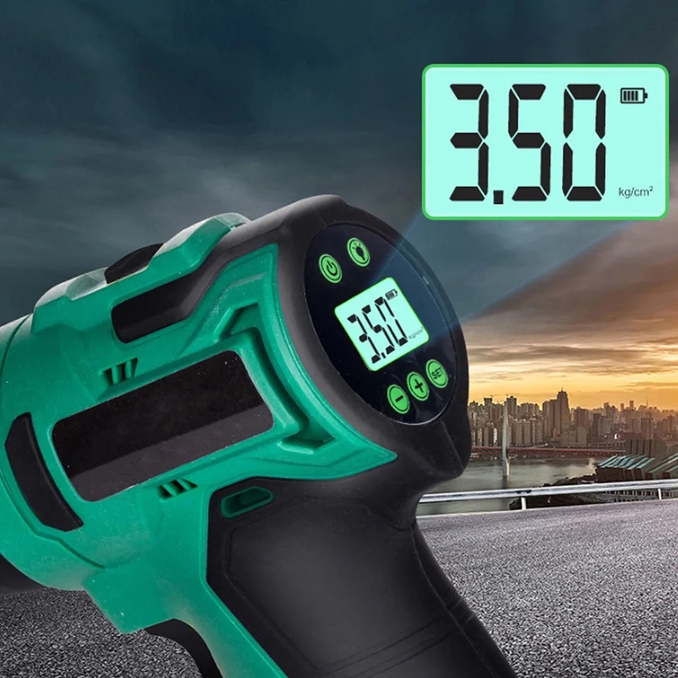 Автомобильный шинный насос светодиодный умный воздушный компрессор