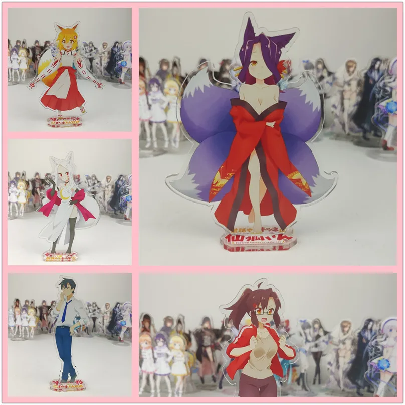 

Anime The Helpful Fox Senko-san figure cosplay toy Sewayaki Kitsune no Senko-san acrylic cosplay doll 15cm