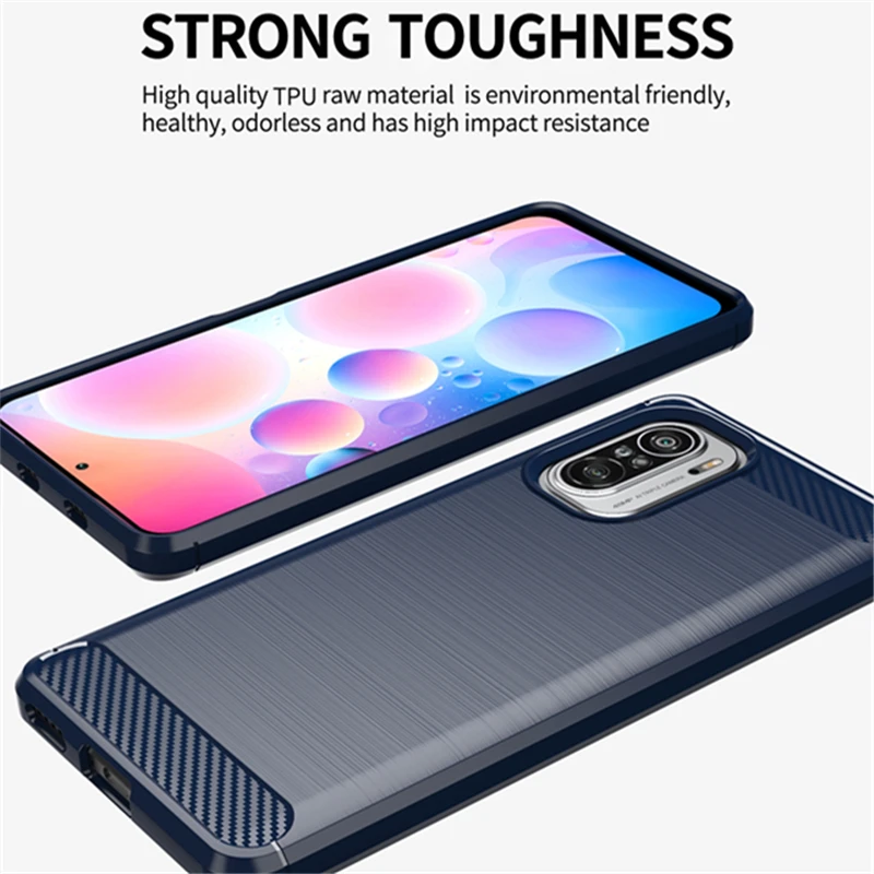 

Anti-Fingerprint Matte Silicone Case for Xiaomi POCO F3 5G F 3 X3 NFC Poco Phone X3 Pro Shockproof Back Cover