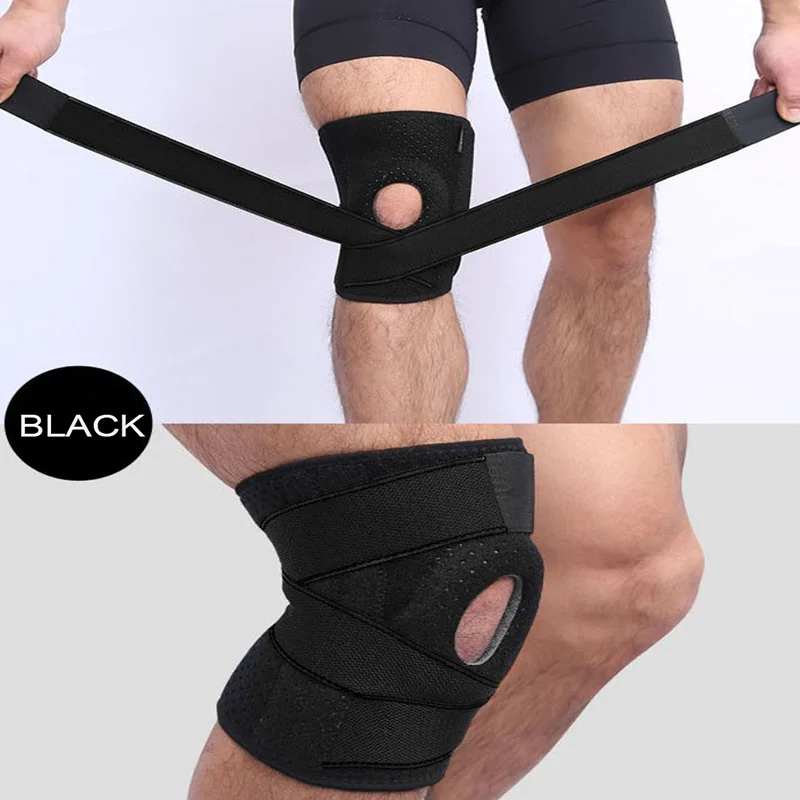 

2021 Hot Selling Adjustable Springs Support High Quality Ope Basketball Knee Pads