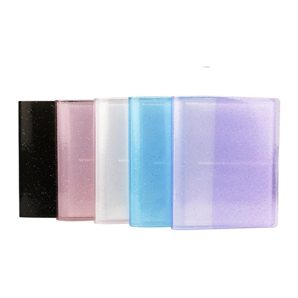 

64 Pockets Photo Album Multifunctional Business Cards Holder Storage Book Transparent Mini Album For Wedding Family Travel