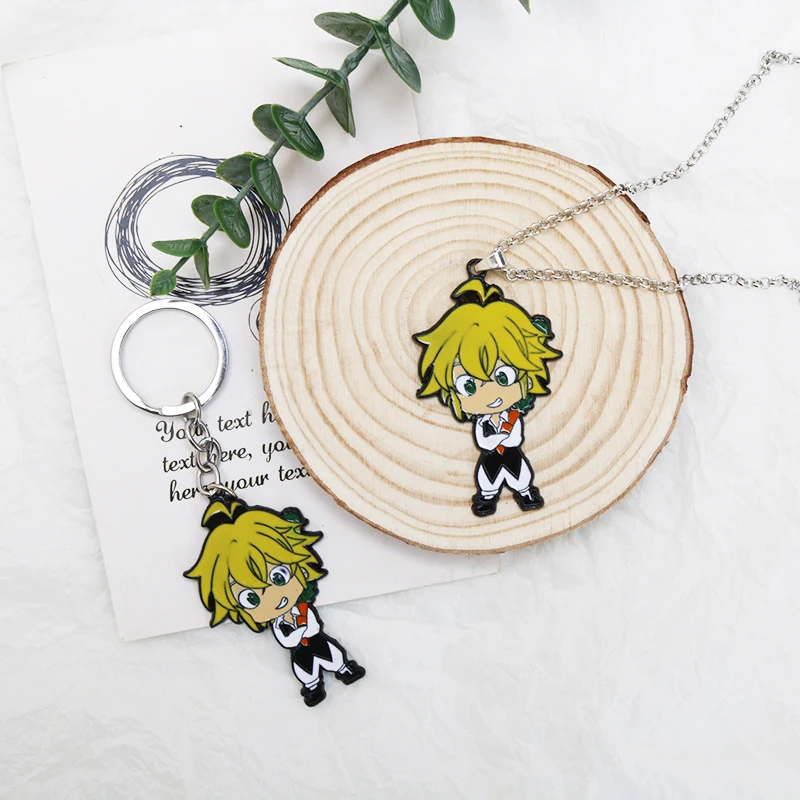 Брелок для ключей Семь смертных грехов мультяшный аниме Nanatsu no Taizai Meliodas подвеска