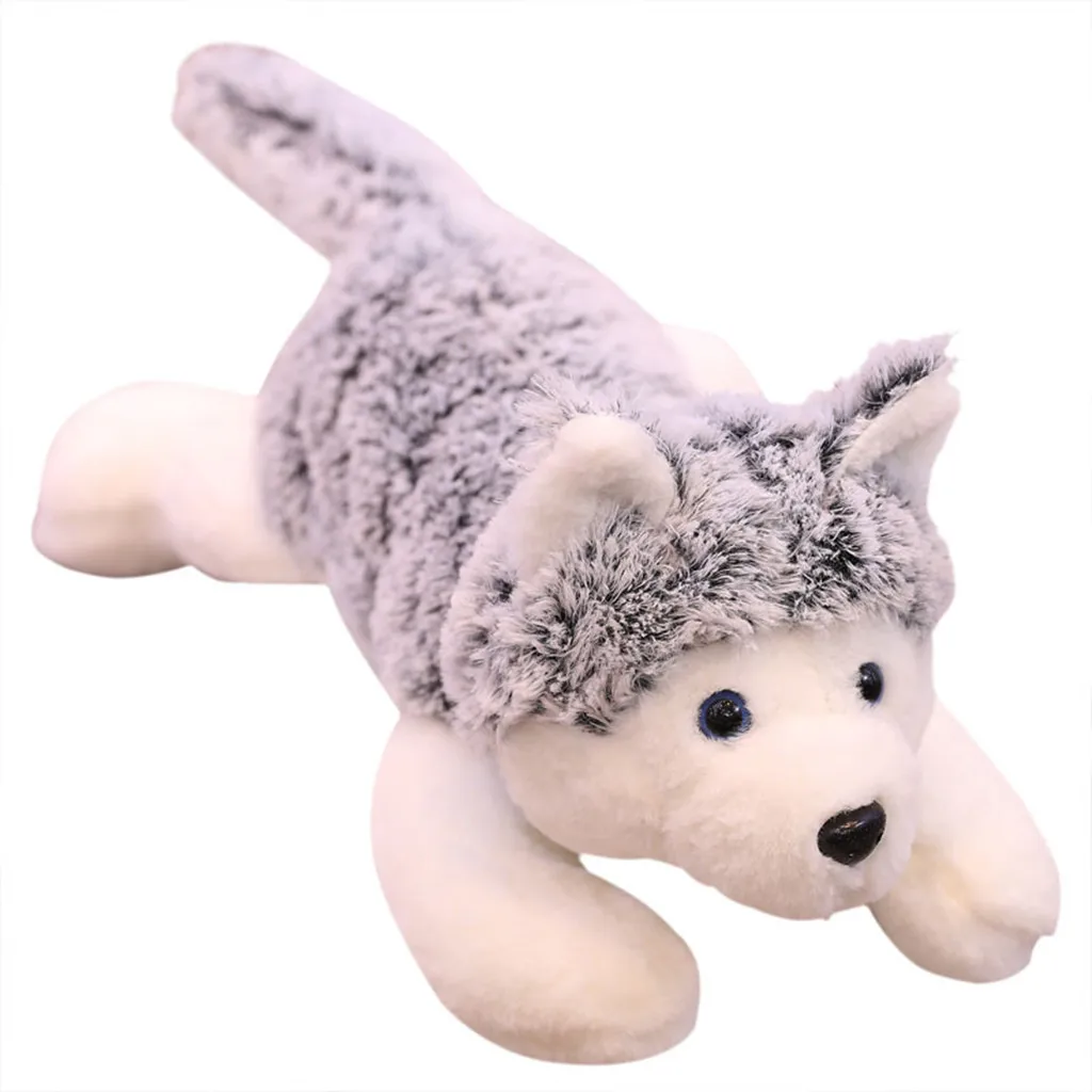 1pc Cartoon Soft Plush Stuffed Dog Big Toys Husky Inu Doll Lovely Animal Children Birthday Gift Pillow 55cm | Игрушки и хобби