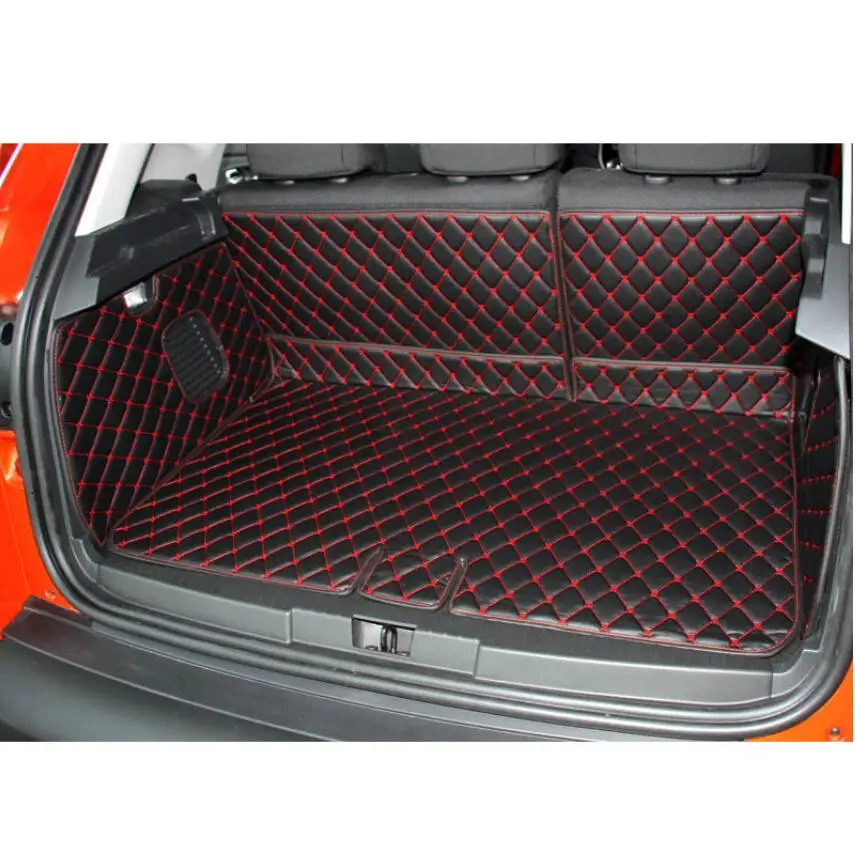 

for renault captur leather car trunk mat cargo liner 2014 2015 2016 2017 2018 2019 Kaptur Samsung QM3 luggage carpet