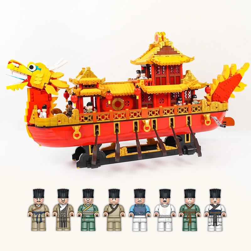 XingBao 25002 город МОС СОЗДАТЕЛЬ серии кирпичи в китайском стиле Королевский Дракон