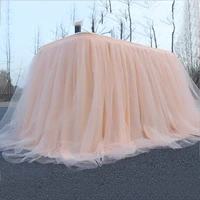 birthday party table skirt soft tutu tulle tableware cloth halloween christmas birthday party table decoration home textile