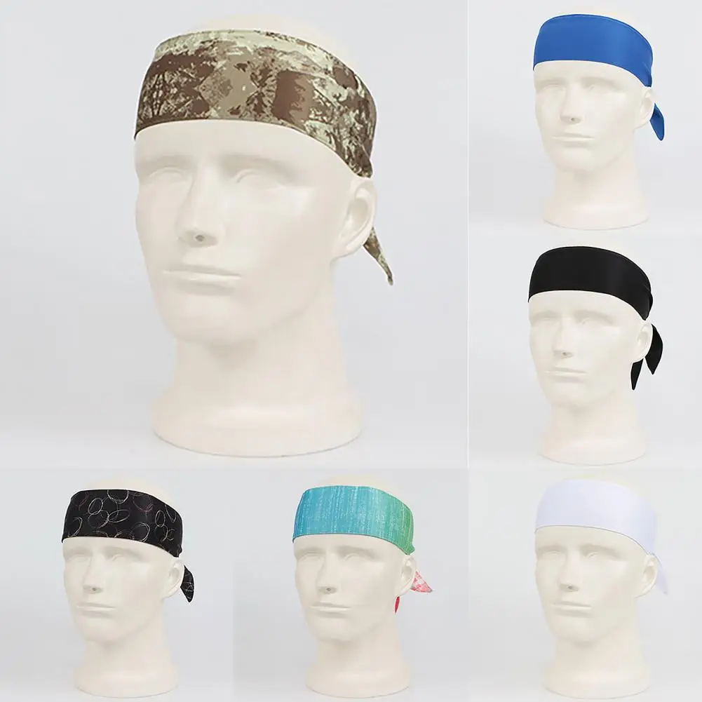 

Multi Color Practical Sweat Absorption Tie Headbands Unisex Athletic Sweatband Breathable for Workout