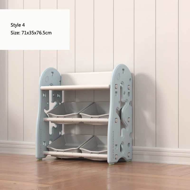 Стеллаж для хранения детских книг и игрушек из массива дерева |