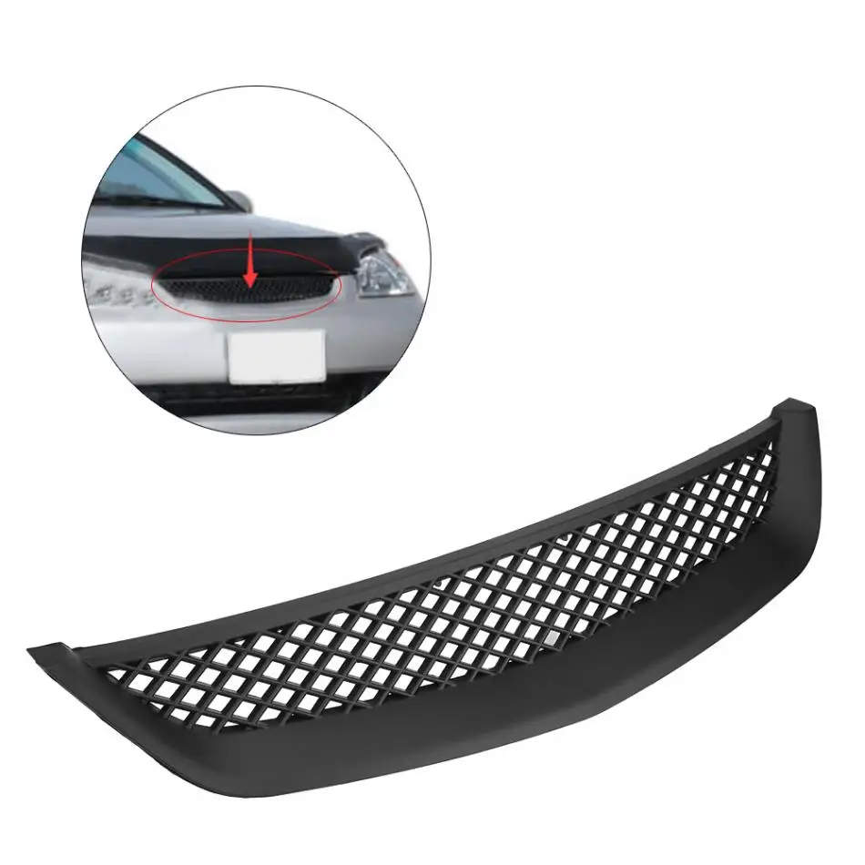 Автомобильная решетка для переднего бампера из АБС-пластика Honda Civic Coupe Sedan Тип R