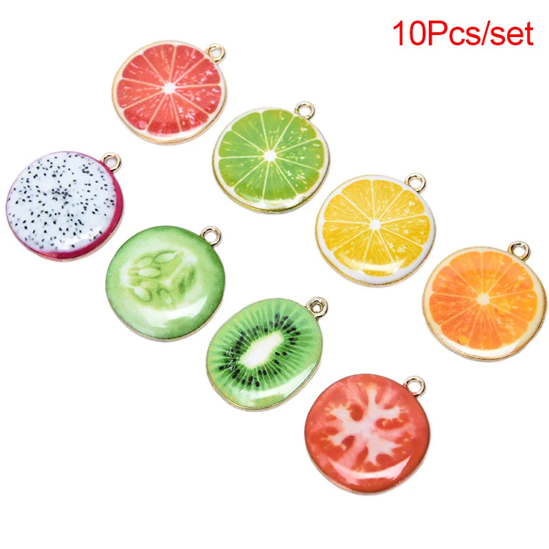 Подвески для украшений в виде лимона дракона киви 10 шт. яблоко помидор | Украшения