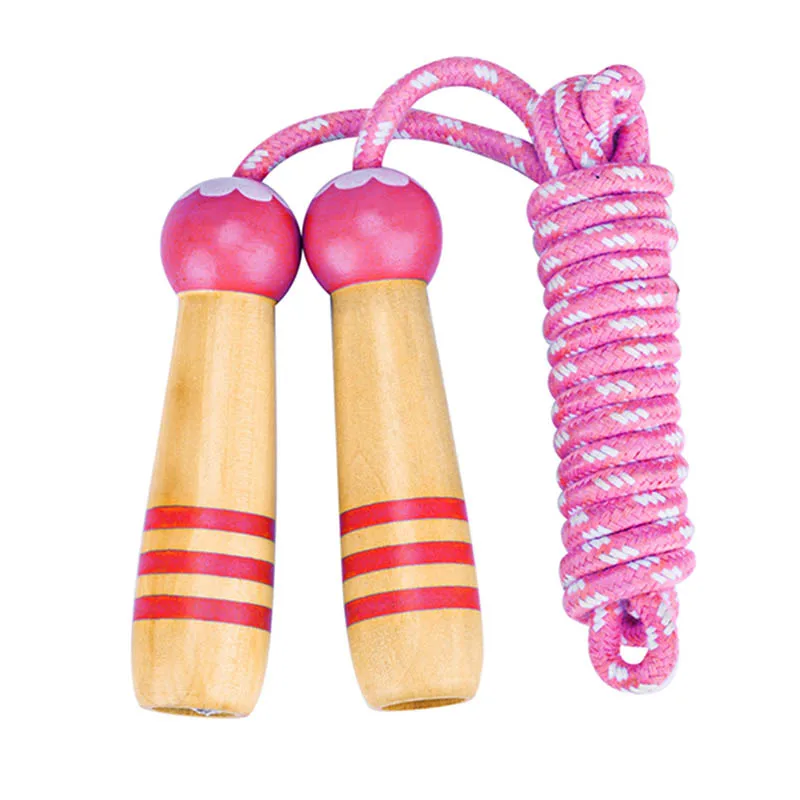 

2.8M Jump Rope For Student Kids Training Wooden Handle Adjustable Skipping Rope Fitness Equipment Outdoor Exercise