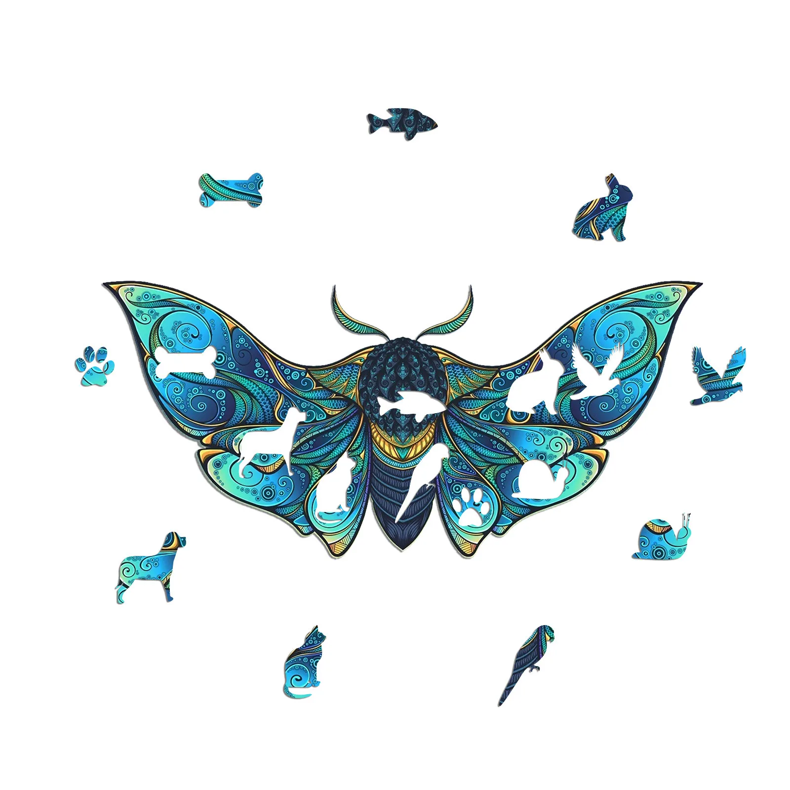 

Adult And Children Educational Holiday Gift Butterfly Wooden Puzzle Houten Puzzels Voor Volwassenen Montessori Rompecabezas