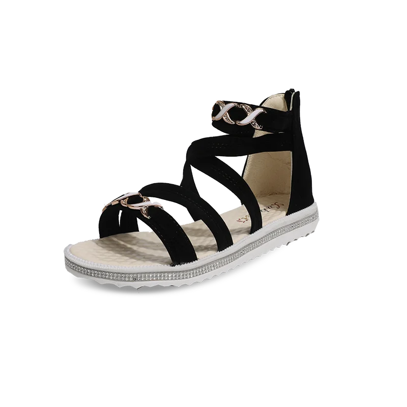 

2021 New Ladies Sandals Flat Shoes Summer Soft Leather Casual Ladies Sandals Fashion Flat Shoes All-match Comfortable Shoes