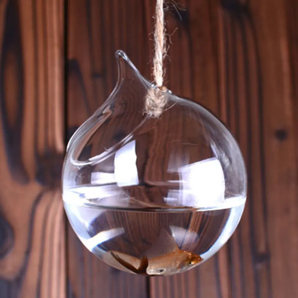 Настенная ваза для гидропоники растений маленькая золотая рыбка чаша стильное