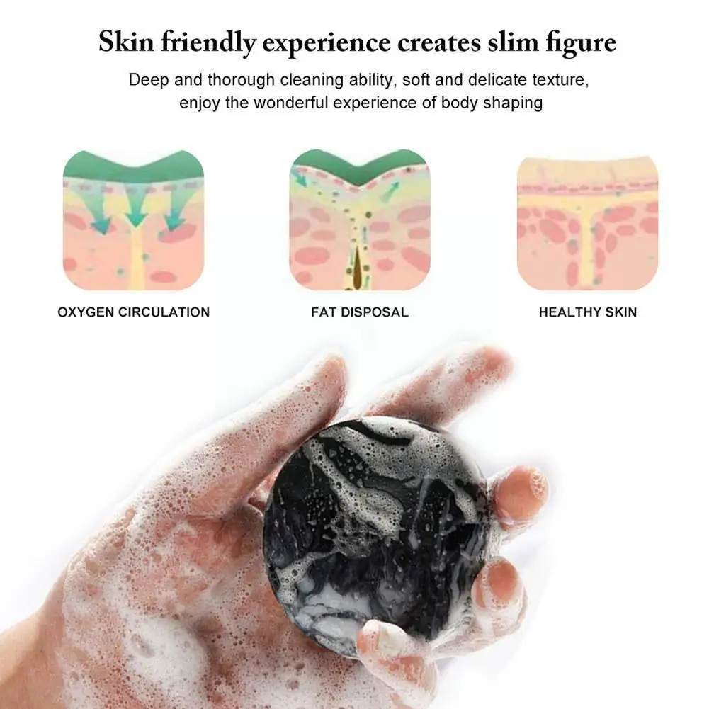 

60 g Volcanic Clay Coffee Slimming Soap Bar Skin Whitening Clear Deep Cleansinganti Soap Bacterial Body Handmade Volcanic M A2E2