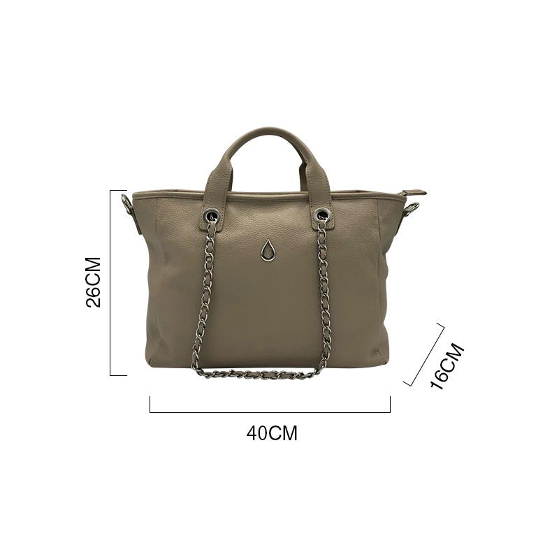 JUICE made in Italy Genuine leather women bag，Women Oversize handbag 112805 | Багаж и сумки