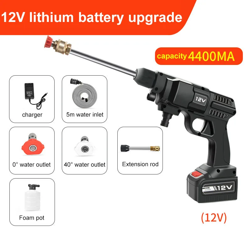 Дешево Мойка высокого давления аккумуляторная, 15000 мАч, 24 В