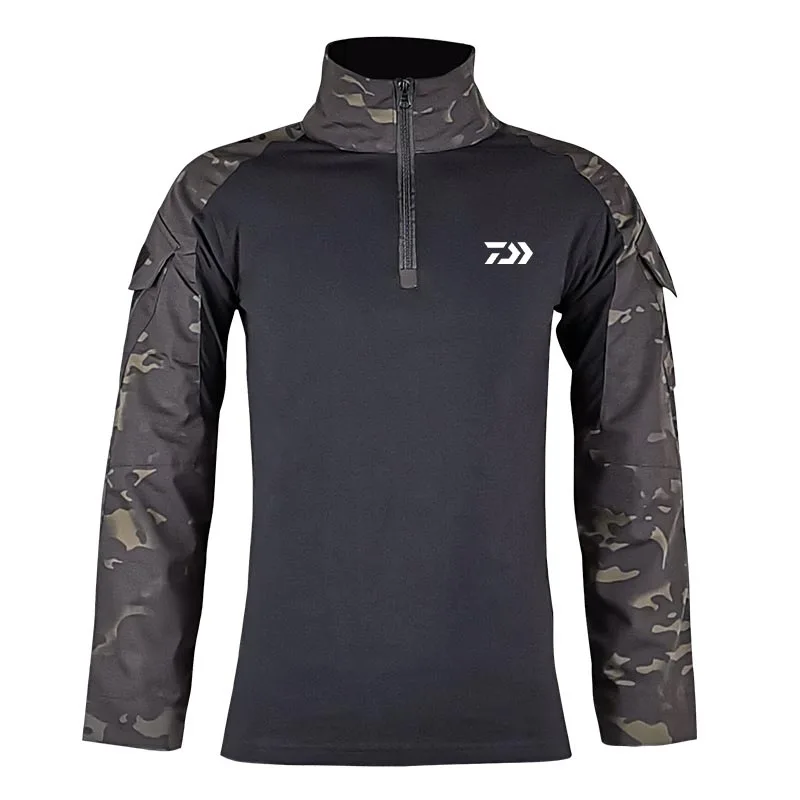 

Autumn Tactical Outdoor Sports Camouflage Fishing Shirt Jacket Mens Breathable Durable Cycling Climbing Camping Fishing Jerseys
