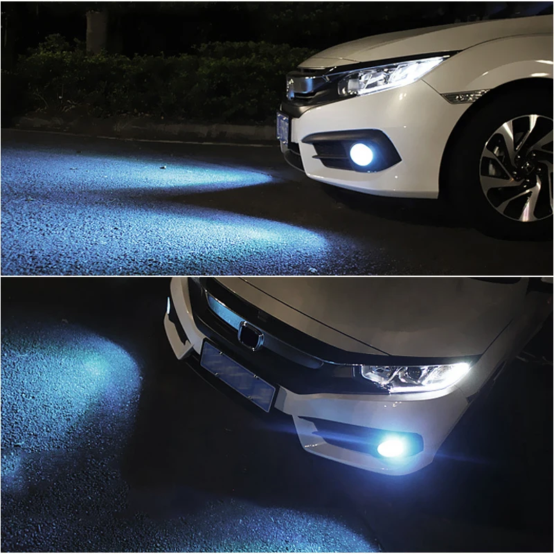 2x Auto Driving Fog Lights H8 H11 H7 9005 9006 HB3 HB4 LED Lamp For Ford Kuga 2018 2017 2016 2015 Focus Mondeo Explorer | Автомобили и