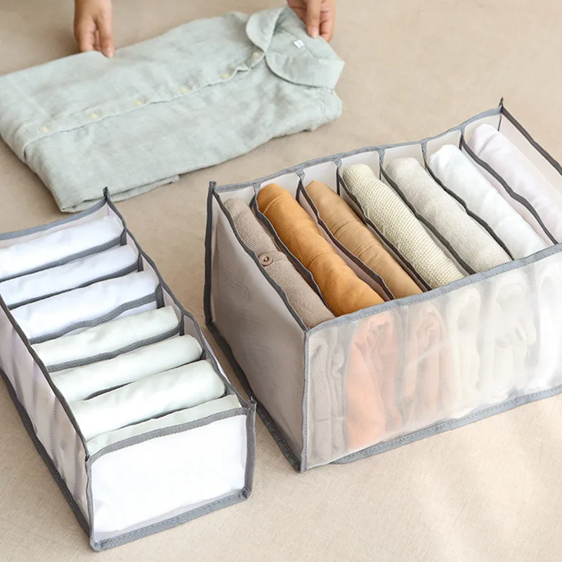 

Large Size 3style Storage Boxes Underwear Clothes Bra Socks Organizer Grids Storage Foldable Drawer Organizer Hot Sale